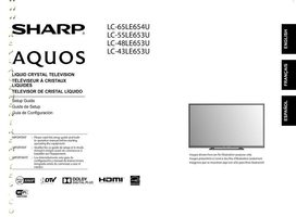 Sharp LC43LE653U LC48LE653U LC55LE653U TV Operating Manual